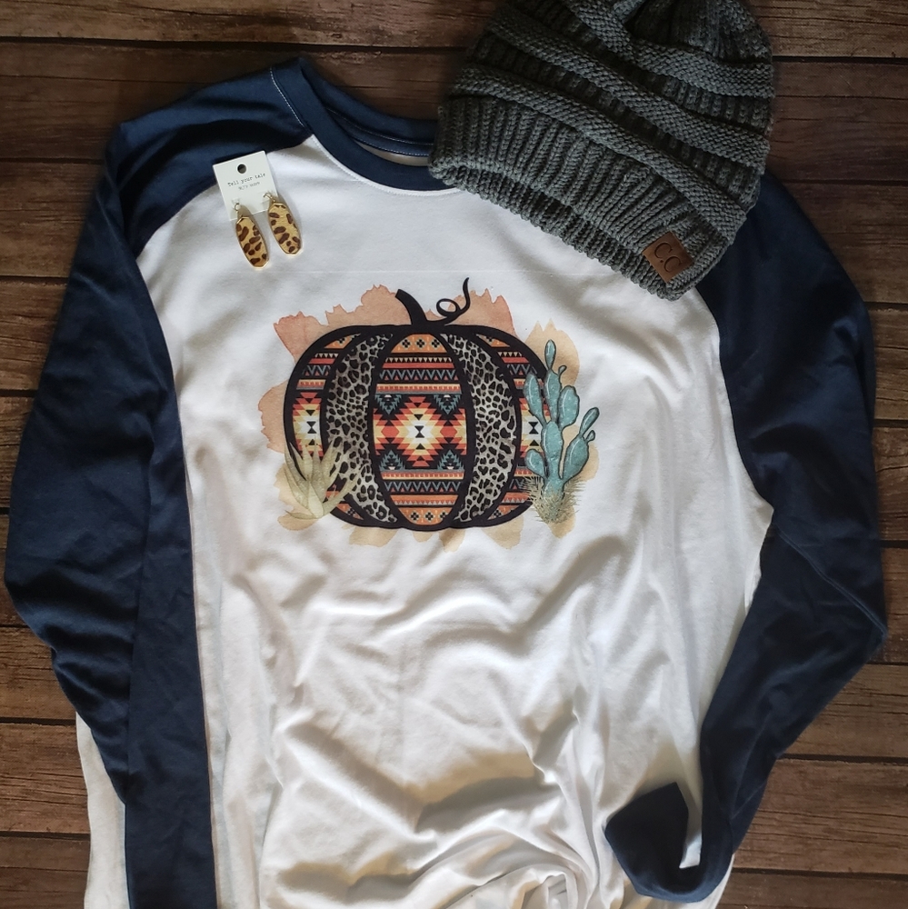 Aztec pumpkin tee